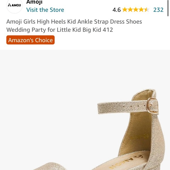 Amoiii Champagne Sparkly Kitten Heal - Picture 3 of 3